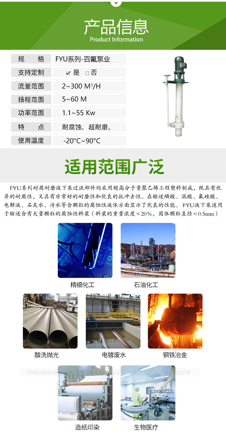 FYU型（xíng）耐（nài）腐耐磨液（yè）下泵(圖3)