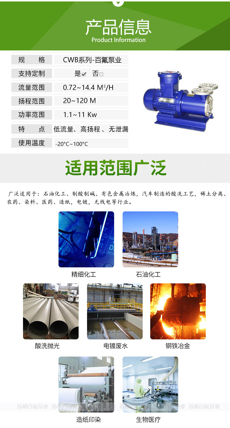 CWB型磁力驅動旋渦（wō）泵(圖3)